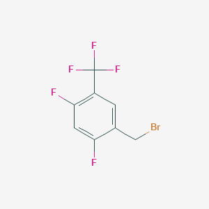 molecular formula C8H4BrF5 B2814379 2,4-Difluoro-5-(trifluoromethyl)benzyl bromide CAS No. 1934665-18-5