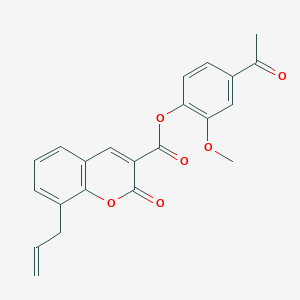 4-acetyl-2-methoxyphenyl 8-allyl-2-oxo-2H-chromene-3-carboxylate