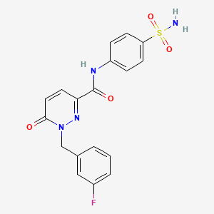 1-(3-fluorobenzyl)-6-oxo-N-(4-sulfamoylphenyl)-1,6-dihydropyridazine-3-carboxamide