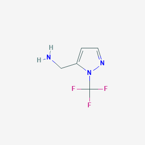 C-(2-Trifluoromethyl-2H-pyrazol-3-yl)-methylamine