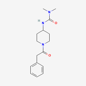 molecular formula C16H23N3O2 B2814421 1,1-Dimethyl-3-[1-(2-phenylacetyl)piperidin-4-yl]urea CAS No. 1796809-64-7