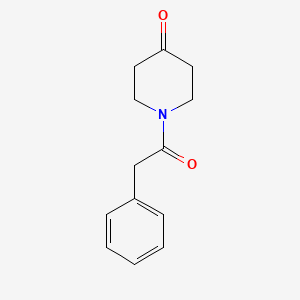 molecular formula C13H15NO2 B2814436 1-(苯乙酰)哌啶-4-酮 CAS No. 19202-11-0