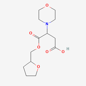 3-(Morpholin-4-yl)-4-oxo-4-(tetrahydrofuran-2-ylmethoxy)butanoic acid