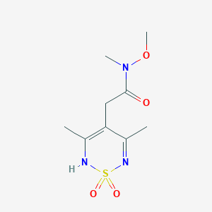 2-(3,5-Dimethyl-1,1-dioxo-2H-1,2,6-thiadiazin-4-yl)-N-methoxy-N-methylacetamide