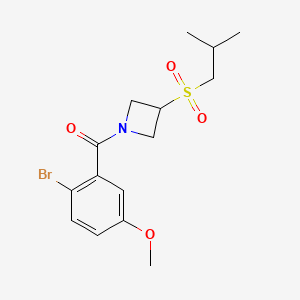 (2-Bromo-5-methoxyphenyl)(3-(isobutylsulfonyl)azetidin-1-yl)methanone