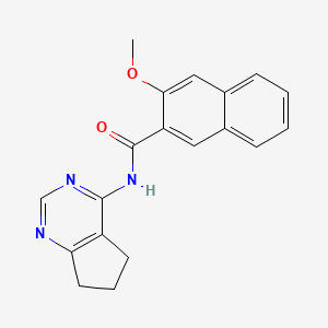 N-(6,7-dihydro-5H-cyclopenta[d]pyrimidin-4-yl)-3-methoxy-2-naphthamide