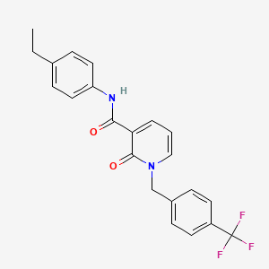 N-(4-ethylphenyl)-2-oxo-1-{[4-(trifluoromethyl)phenyl]methyl}-1,2-dihydropyridine-3-carboxamide