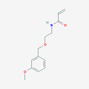 molecular formula C13H17NO3 B2814472 N-[2-[(3-Methoxyphenyl)methoxy]ethyl]prop-2-enamide CAS No. 2305409-76-9