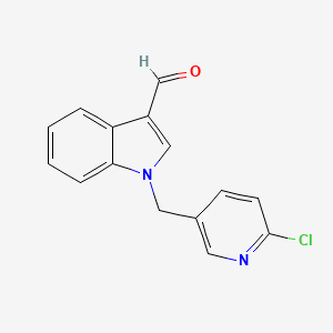1-[(6-Chloro-3-pyridinyl)methyl]-1H-indole-3-carbaldehyde