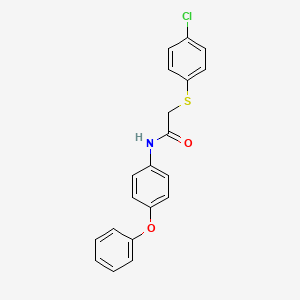 2-[(4-chlorophenyl)sulfanyl]-N-(4-phenoxyphenyl)acetamide
