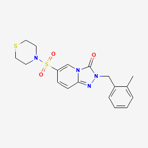 2-(2-methylbenzyl)-6-(thiomorpholinosulfonyl)-[1,2,4]triazolo[4,3-a]pyridin-3(2H)-one