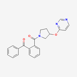 (2-Benzoylphenyl)(3-(pyrimidin-4-yloxy)pyrrolidin-1-yl)methanone