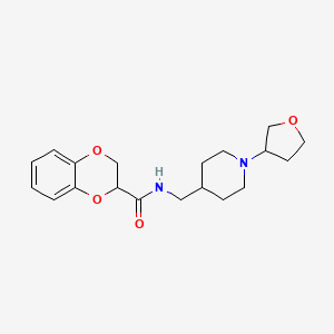 N-((1-(tetrahydrofuran-3-yl)piperidin-4-yl)methyl)-2,3-dihydrobenzo[b][1,4]dioxine-2-carboxamide
