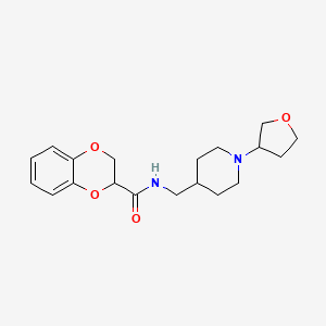 N-{[1-(oxolan-3-yl)piperidin-4-yl]methyl}-2,3-dihydro-1,4-benzodioxine-2-carboxamide