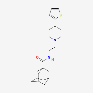 (3r,5r,7r)-N-(2-(4-(thiophen-2-yl)piperidin-1-yl)ethyl)adamantane-1-carboxamide