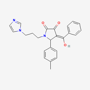 1-(3-(1h-Imidazol-1-yl)propyl)-4-benzoyl-3-hydroxy-5-(p-tolyl)-1,5-dihydro-2h-pyrrol-2-one