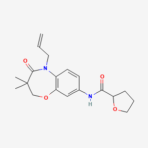 N-(5-allyl-3,3-dimethyl-4-oxo-2,3,4,5-tetrahydrobenzo[b][1,4]oxazepin-8-yl)tetrahydrofuran-2-carboxamide