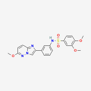 3,4-dimethoxy-N-(3-(6-methoxyimidazo[1,2-b]pyridazin-2-yl)phenyl)benzenesulfonamide