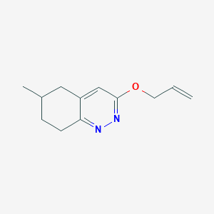 molecular formula C12H16N2O B2814561 6-Methyl-3-(prop-2-en-1-yloxy)-5,6,7,8-tetrahydrocinnoline CAS No. 2169412-10-4