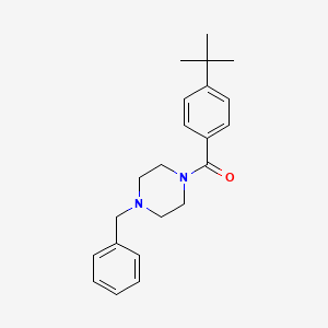 molecular formula C22H28N2O B2814563 4-(叔丁基)苯基-4-苄基哌嗪基酮 CAS No. 329058-21-1