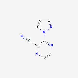 3-(1H-Pyrazol-1-YL)pyrazine-2-carbonitrile
