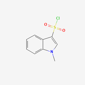 molecular formula C9H8ClNO2S B2814575 1-甲基-1H-吲哚-3-磺酰氯 CAS No. 1158209-10-9