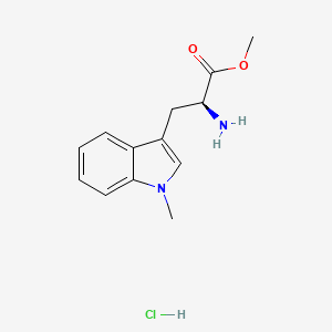 molecular formula C13H17ClN2O2 B2814586 Methyl 1-Methyl-L-Tryptophanate Hydrochloride CAS No. 888-17-5
