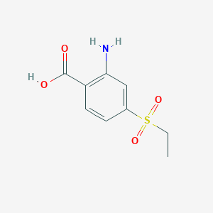 molecular formula C9H11NO4S B2814594 2-Amino-4-(ethanesulfonyl)benzoic acid CAS No. 949033-20-9