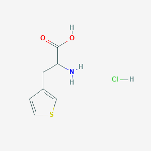 molecular formula C7H10ClNO2S B2814601 D-3-(3-噻吩基)丙氨酸 CAS No. 2248257-87-4