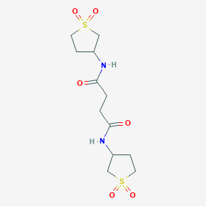 molecular formula C12H20N2O6S2 B2814603 N,N'-bis(1,1-dioxothiolan-3-yl)butanediamide CAS No. 326908-92-3