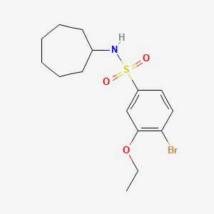 [(4-Bromo-3-ethoxyphenyl)sulfonyl]cycloheptylamine