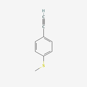 molecular formula C9H8S B2814611 1-Ethynyl-4-methylsulfanylbenzene CAS No. 56041-85-1
