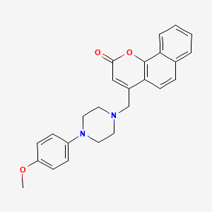 4-[[4-(4-Methoxyphenyl)piperazin-1-yl]methyl]benzo[h]chromen-2-one