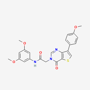 N-(3,5-dimethoxyphenyl)-2-[7-(4-methoxyphenyl)-4-oxothieno[3,2-d]pyrimidin-3(4H)-yl]acetamide