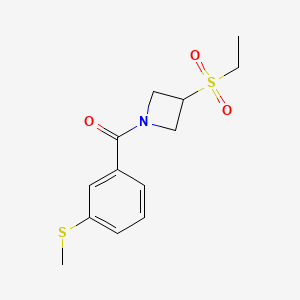 (3-(Ethylsulfonyl)azetidin-1-yl)(3-(methylthio)phenyl)methanone