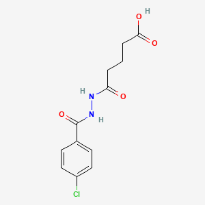 molecular formula C12H13ClN2O4 B2814630 5-[2-(4-Chlorobenzoyl)hydrazino]-5-oxopentanoic acid CAS No. 524932-44-3