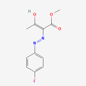 methyl (2Z)-2-[2-(4-fluorophenyl)hydrazin-1-ylidene]-3-oxobutanoate
