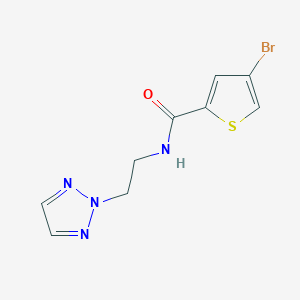 molecular formula C9H9BrN4OS B2814665 N-(2-(2H-1,2,3-三唑-2-基)乙基)-4-溴噻吩-2-甲酰胺 CAS No. 2097889-29-5