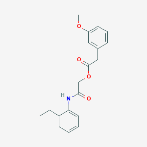 2-[(2-Ethylphenyl)amino]-2-oxoethyl (3-methoxyphenyl)acetate