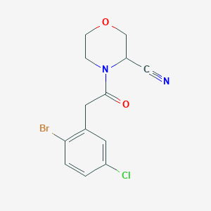 4-[2-(2-Bromo-5-chlorophenyl)acetyl]morpholine-3-carbonitrile