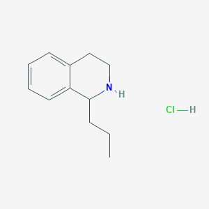 molecular formula C12H18ClN B2814685 1-Propyl-1,2,3,4-tetrahydroisoquinoline hydrochloride CAS No. 2219368-63-3