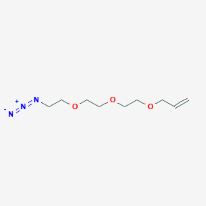 molecular formula C9H17N3O3 B2814688 3-[2-[2-(2-叠氮乙氧基)乙氧基]乙氧基]丙-1-烯 CAS No. 938190-77-3