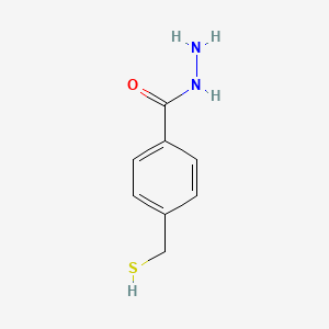 molecular formula C8H10N2OS B2814693 4-(Sulfanylmethyl)benzohydrazide CAS No. 1342734-62-6