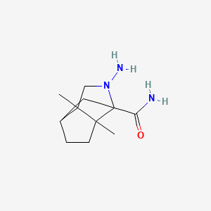 molecular formula C11H19N3O B2814710 2-amino-3a,6a-dimethylhexahydro-1,4-methanocyclopenta[c]pyrrole-1(2H)-carboxamide CAS No. 1212089-56-9