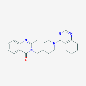 molecular formula C23H27N5O B2814719 2-Methyl-3-[[1-(5,6,7,8-tetrahydroquinazolin-4-yl)piperidin-4-yl]methyl]quinazolin-4-one CAS No. 2415516-74-2