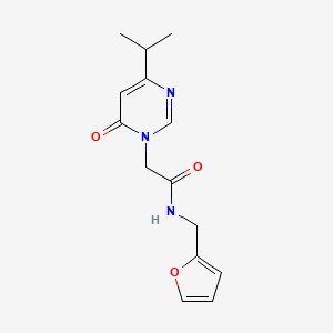 N-(furan-2-ylmethyl)-2-(4-isopropyl-6-oxopyrimidin-1(6H)-yl)acetamide