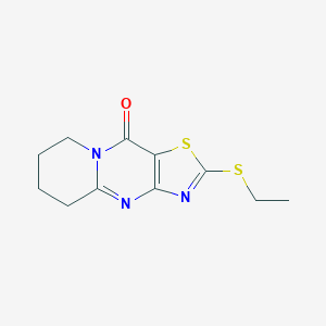 molecular formula C11H13N3OS2 B2814736 2-(ethylthio)-5,6,7,8-tetrahydro-10H-pyrido[1,2-a][1,3]thiazolo[4,5-d]pyrimidin-10-one CAS No. 1708079-67-7