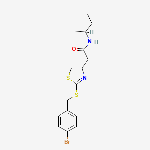 2-(2-((4-bromobenzyl)thio)thiazol-4-yl)-N-(sec-butyl)acetamide