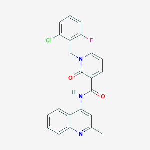 1-(2-chloro-6-fluorobenzyl)-N-(2-methylquinolin-4-yl)-2-oxo-1,2-dihydropyridine-3-carboxamide