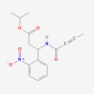 Propan-2-yl 3-(but-2-ynamido)-3-(2-nitrophenyl)propanoate